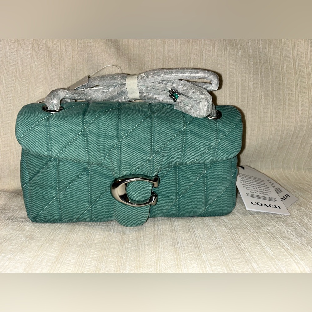 COACH Quilted Denim Tabby 26 NWT
